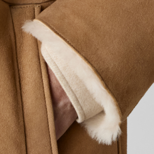 Closeup of Raw edged cuffs