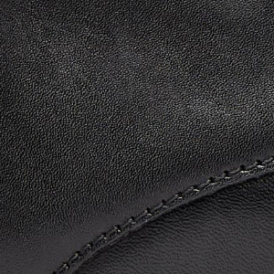 Closeup of Polished leather upper