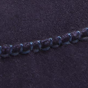 Closeup of Tonal moccasin stitching