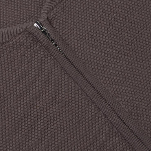 Closeup of Concealed placket & double zip closure