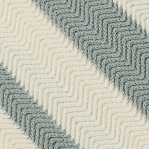 Closeup of Chevron knitten pattern
