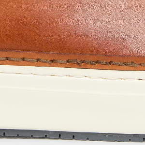 Closeup of Extended leather rand detail