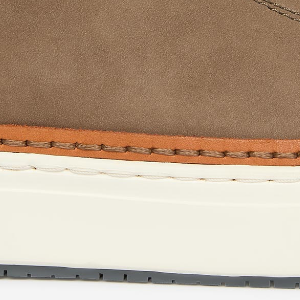 Closeup of Extended leather rand detail