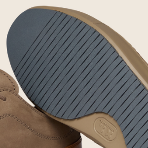 Closeup of Rubber cupsole with durable tread