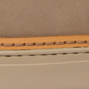 Closeup of Extended leather rand
