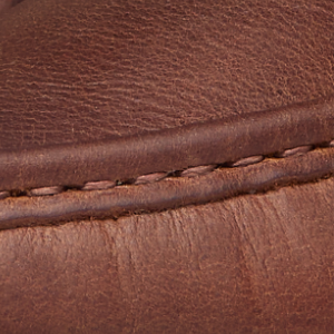 Closeup of Tonal moccasin stitching
