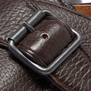 Closeup of Antiqued Metal Buckle