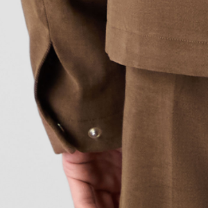 Closeup of Adjustable press stud cuff