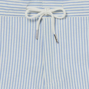 Closeup of Drawstring waistband with metal aglets