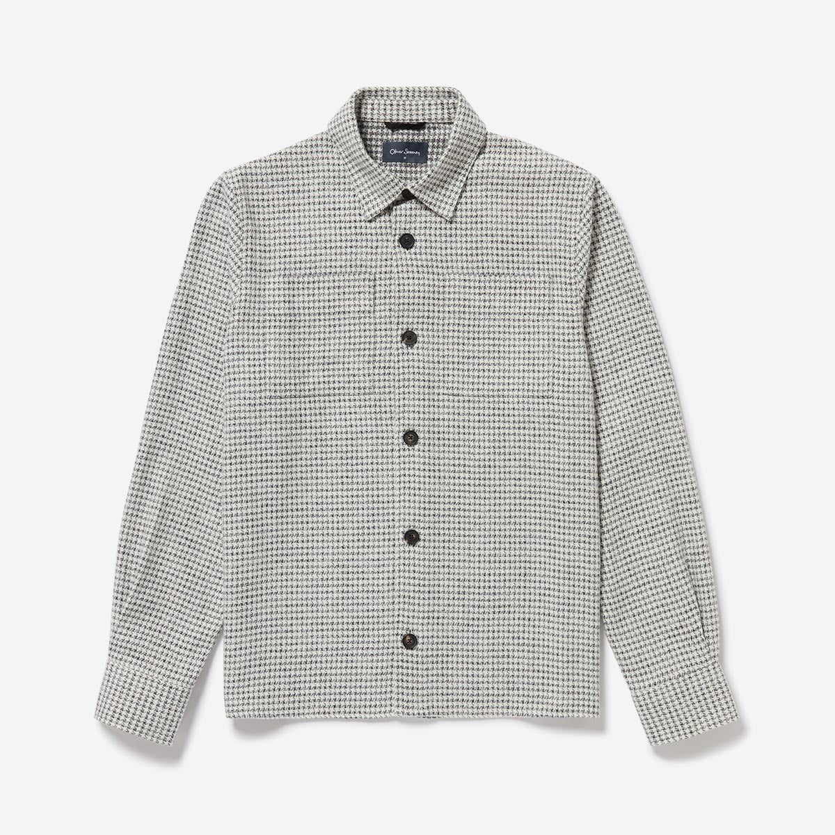 Lifford Ecru Fleece Overshirt | Men's Overshirts | Oliver Sweeney