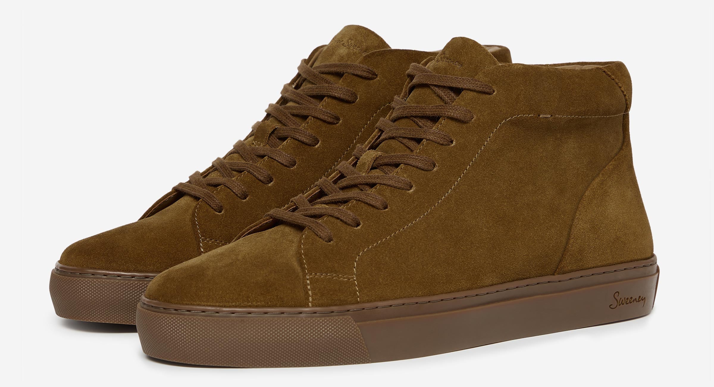 Laxey Tan Suede Trainers Men's Trainers Oliver Sweeney