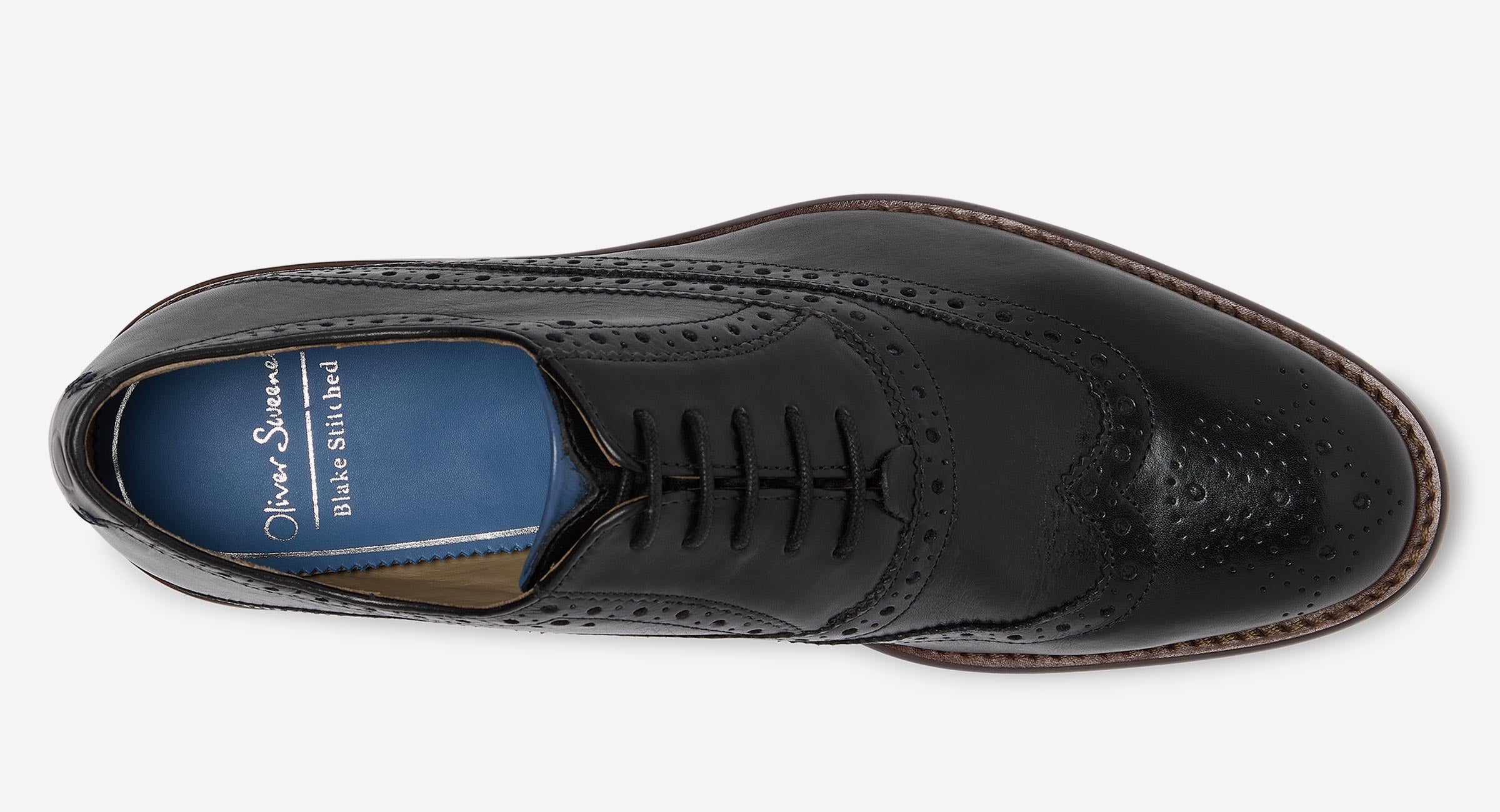 Ledwell Black Oxford Brogues | Men