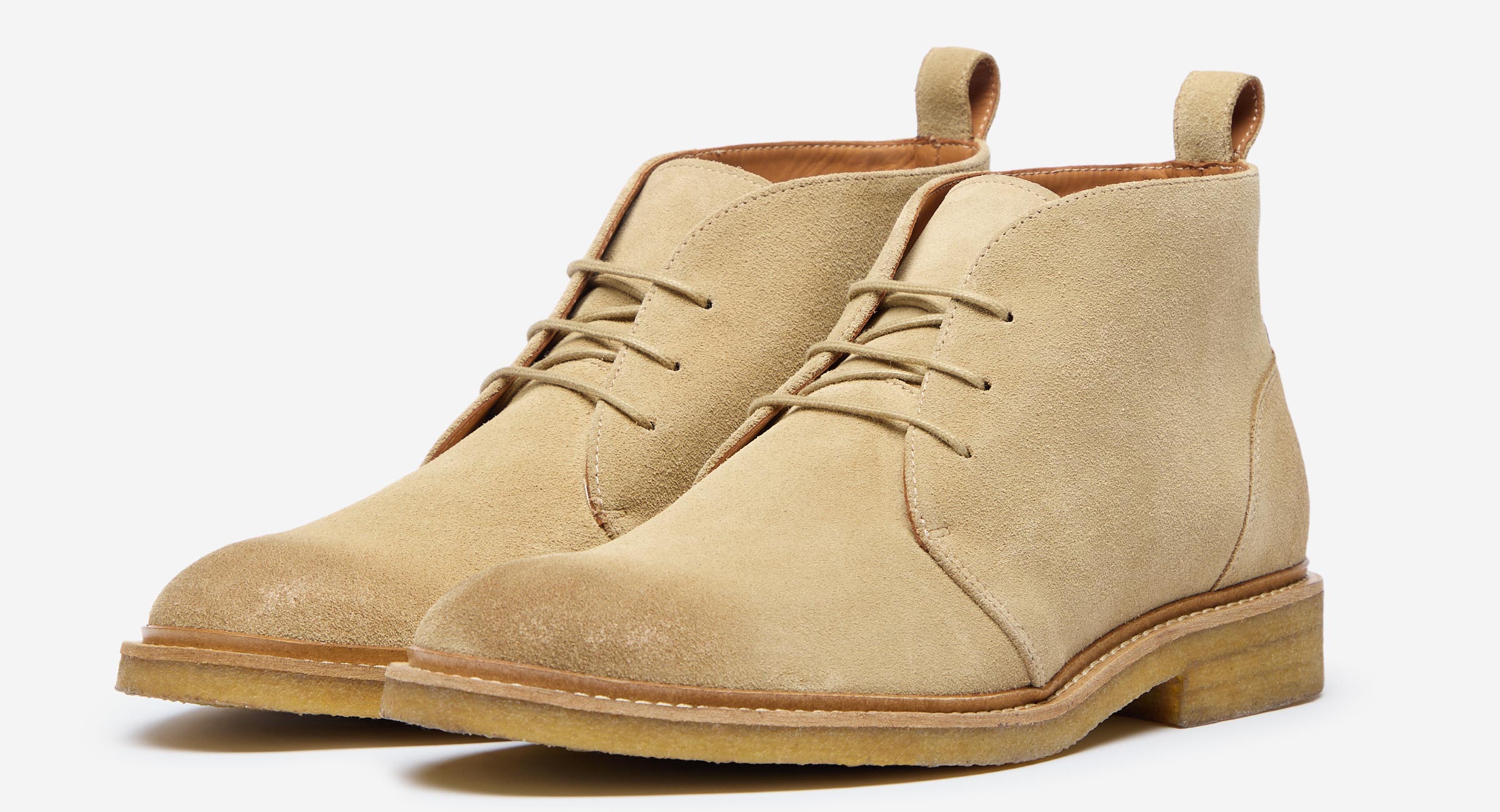 sand suede chukka boots