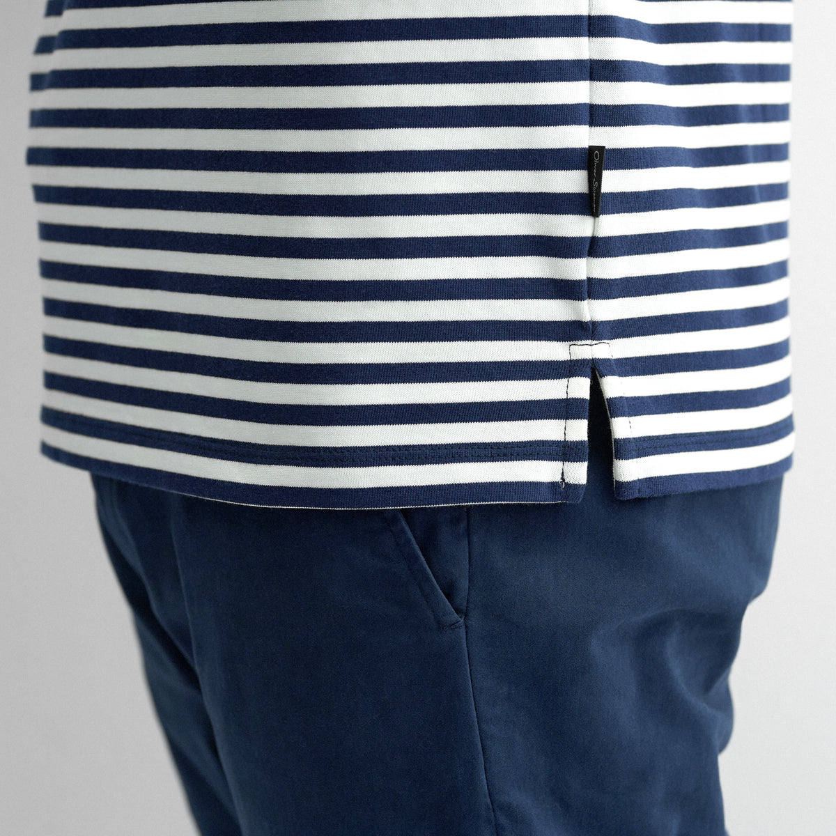7084 Navy Striped T-Shirt