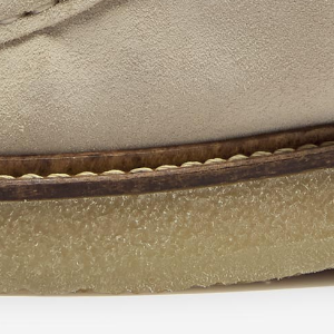 Closeup of Natural leather rand