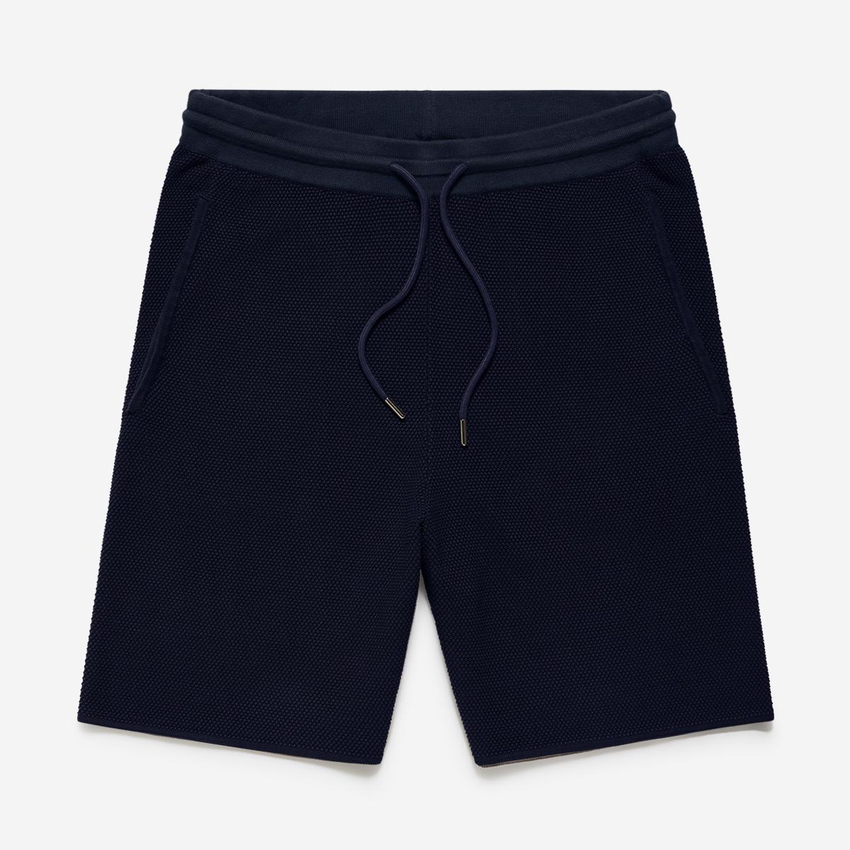 Mendham Navy Cotton Shorts | Men's Shorts | Oliver Sweeney