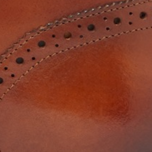 Closeup of Antiqued Leather Upper