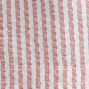 Closeup of Cotton seersucker