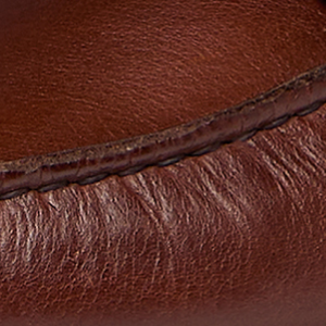Closeup of Pull up calf leather upper