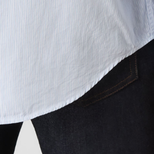 Closeup of Rounded hem
