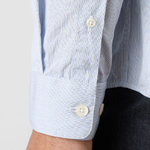 Closeup of Buttoned gauntlet cuffs