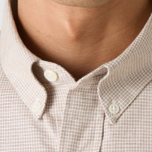 Closeup of Button Down Collar