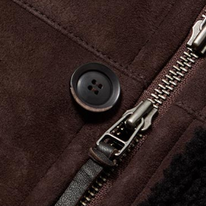 Closeup of 2 external side entry pockets