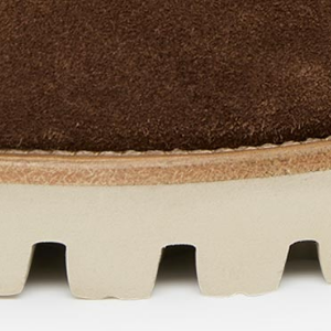 Closeup of Natural leather rand