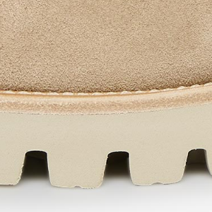 Closeup of Natural leather rand