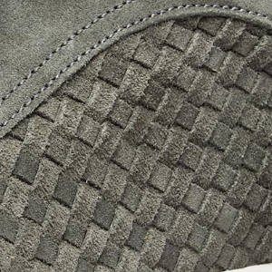 Closeup of Calf suede upper