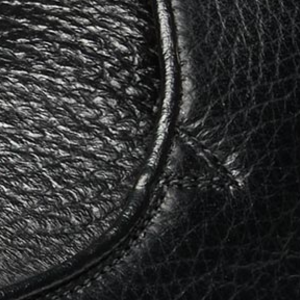 Closeup of Piped topline & seams
