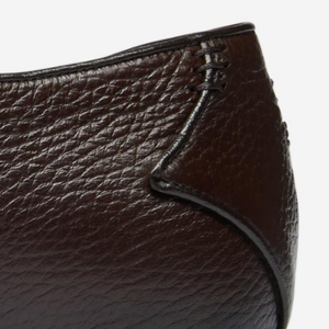 Closeup of Flared heel counter panel