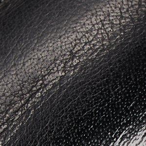 Closeup of Hand-burnished calf leather upper