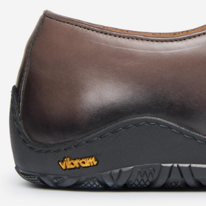 Closeup of Low-profile 'wraparound' Vibram rubber sole