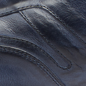 Closeup of Hand-finished calf leather upper