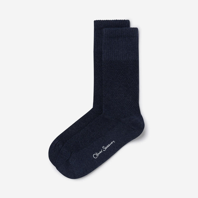 Sock Box Navy/Black/Burgundy