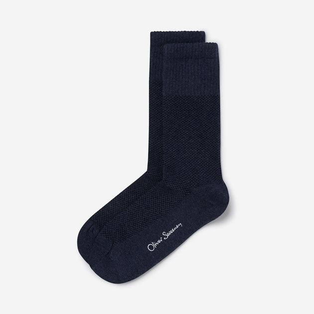 Sock Box Chocolate/Navy/Putty