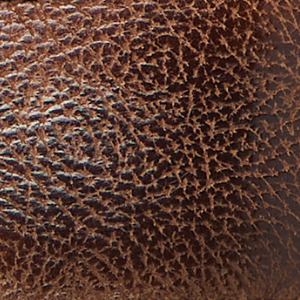 Closeup of Hand-burnished calf leather upper