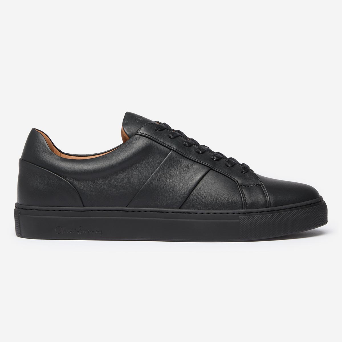 Quintos Black Leather Trainers | Men's Trainers | Oliver Sweeney