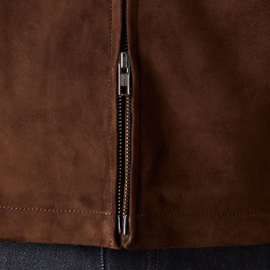 Closeup of Concealed double zip