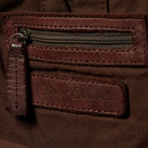 Closeup of 3 internal zip pockets