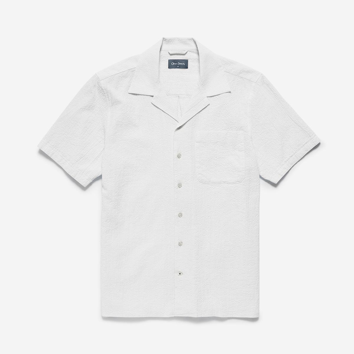 Ravenshead White Seersucker Shirts | Men's Shirts | Oliver Sweeney