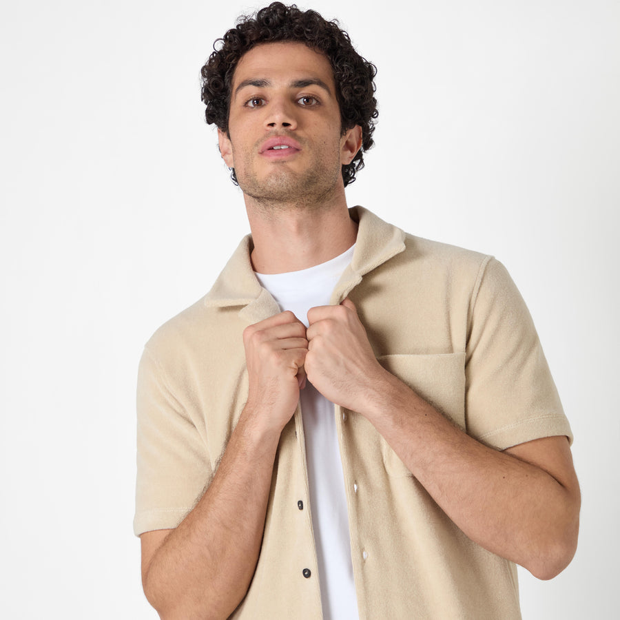 Men's Rougen Embossed Sand T-shirt