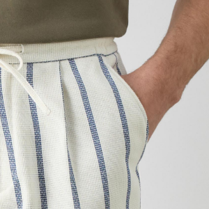 Closeup of 2 slanted side pockets