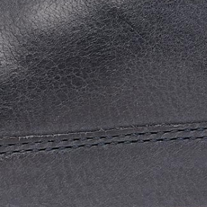 Closeup of Hand-finished calf leather upper