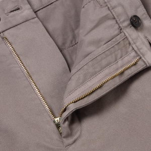 Closeup of Zip fly & buttoned closure