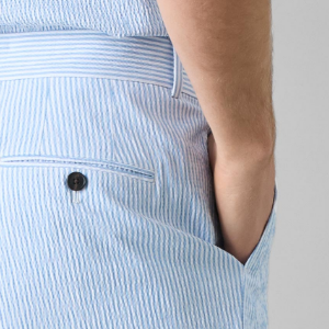 Closeup of 2 slanted side pockets