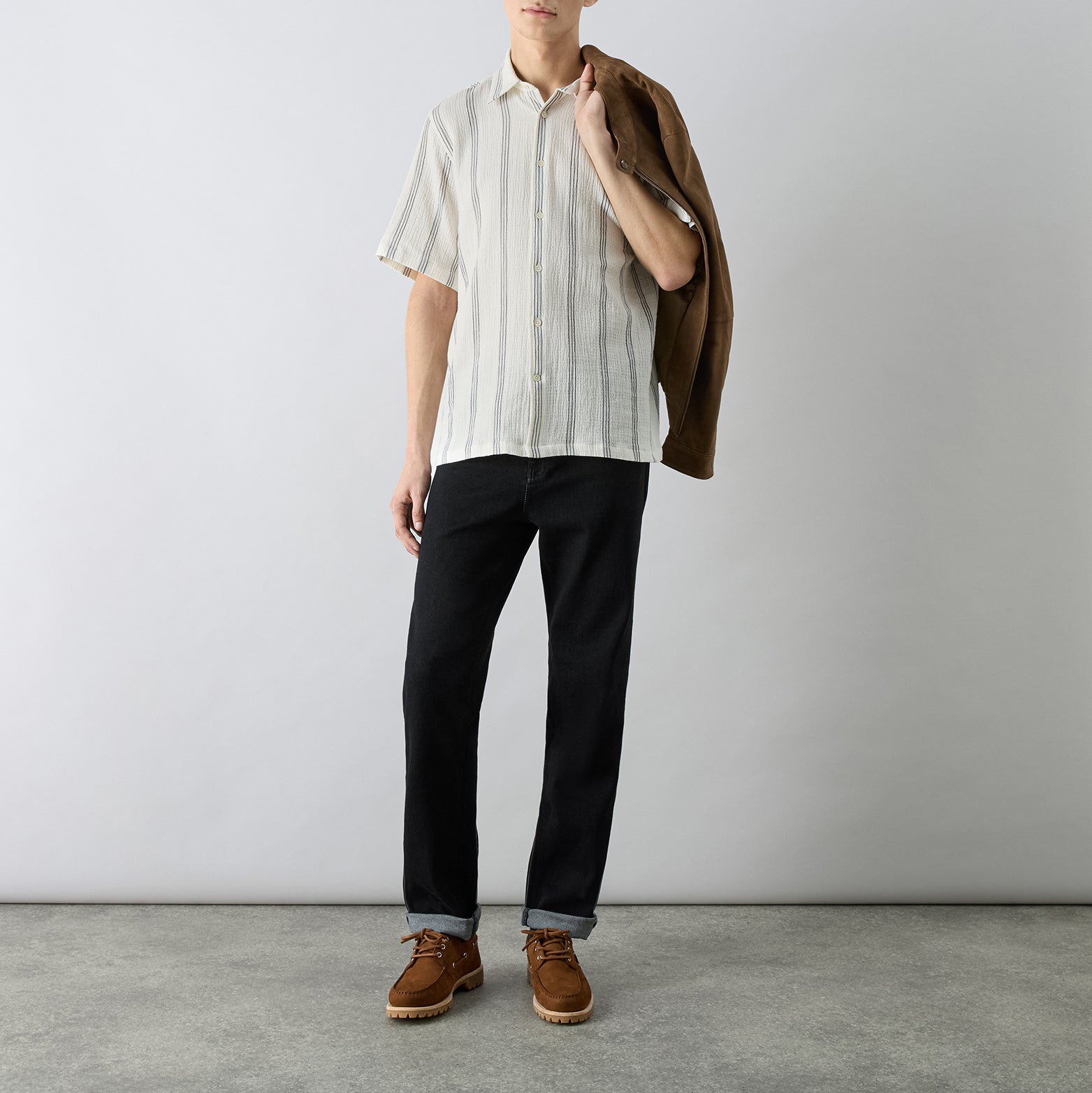 Somerton Charcoal Stripe