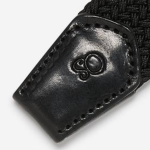 Closeup of Calf leather trim