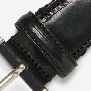 Closeup of Leather keeper